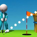 Gracz w golfa w kałamarnicę 3D